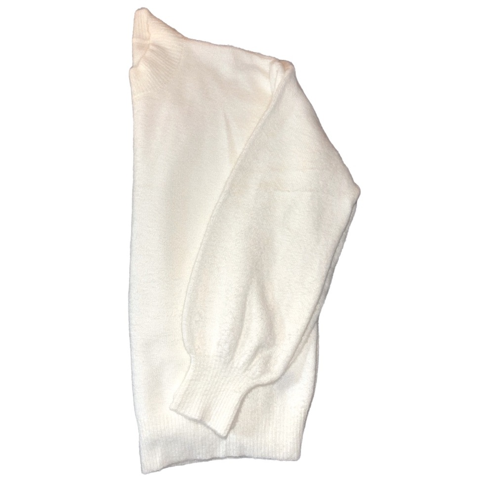 SHIEN Cowl Neck White Sweater
